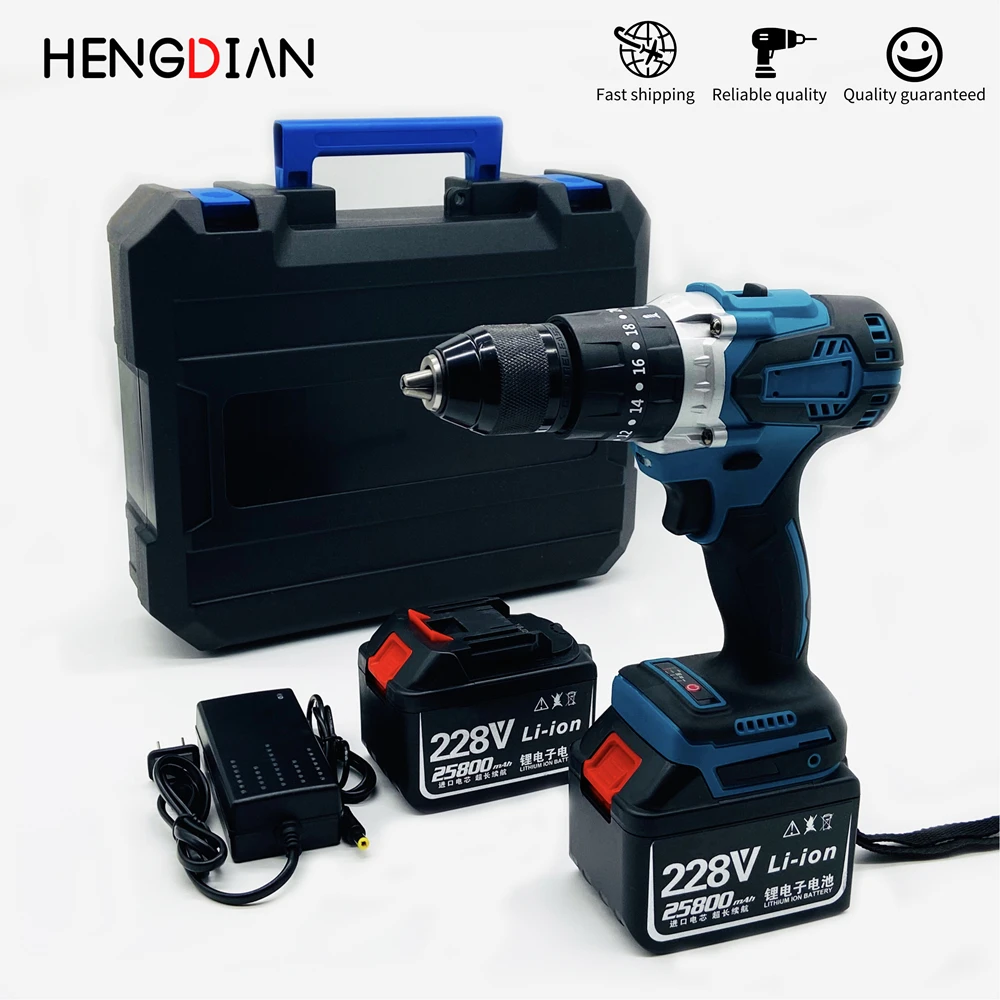 

Cordless drill 21V Li-Ion 4.5Ah Battery Double Speed 100Nm Impact Function Heavy Duty