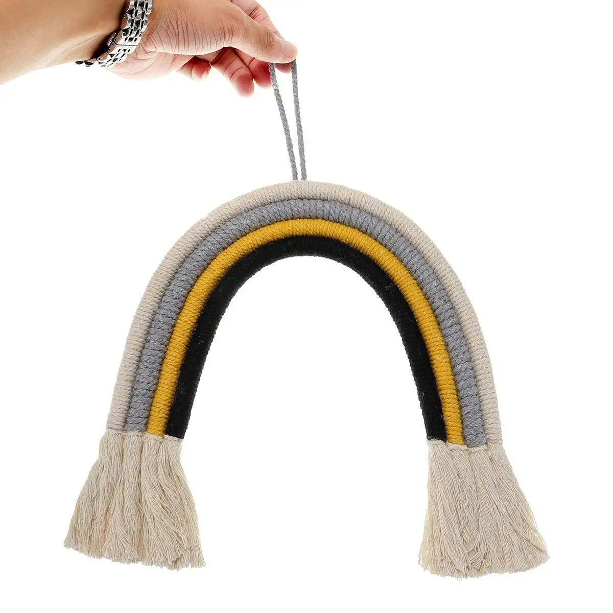 New Home Decoration Rainbow Handmade Weaving Ornament Nordic Simple Kid Room Wall Decoration dreaming Hanger
