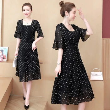 

womens big plus size L-5XL midi dress XXL XXXL 3XL XXXXL 4XL Business slim Casual Swing A-Line loose beach 2020 summer dresses