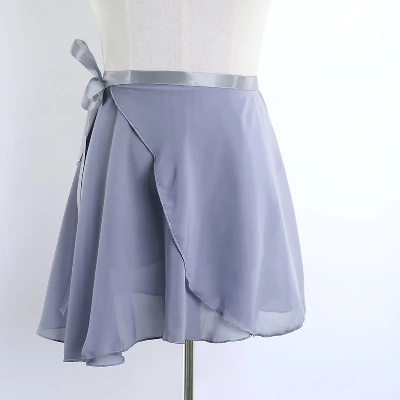 Girls Women Chiffon Ballet Dance Tutu Skirt Women Girls Gymnastics Wrap Skirt Training Ballet Skirts
