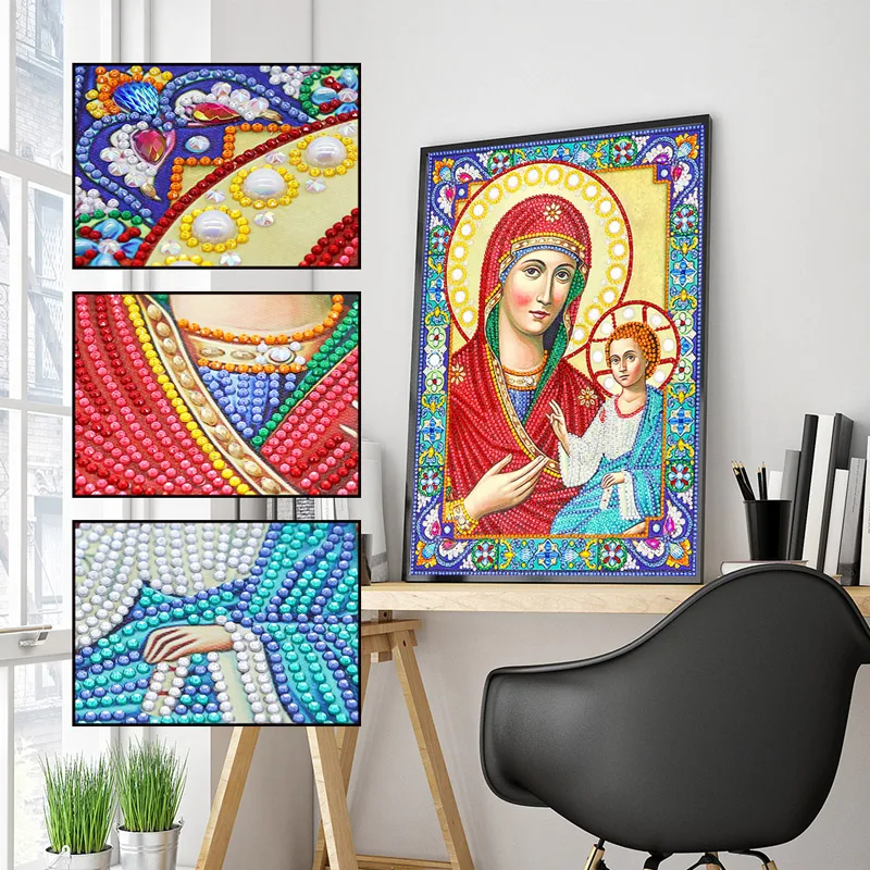 5D Diamond Embroidery Icons Bead DIY Diamond Painting Special Large Stone Crystal Mosaic Pictures Sale (1)