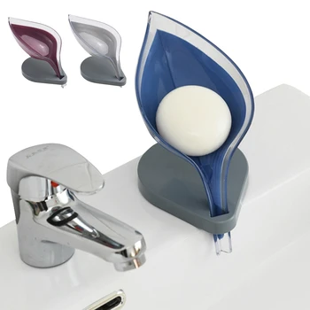 

Soap Holder Sink Sponge Drain Box Creative Suction Cup Soap Storage Drying Rack Cleaning Brush Case Bathroom Supplies