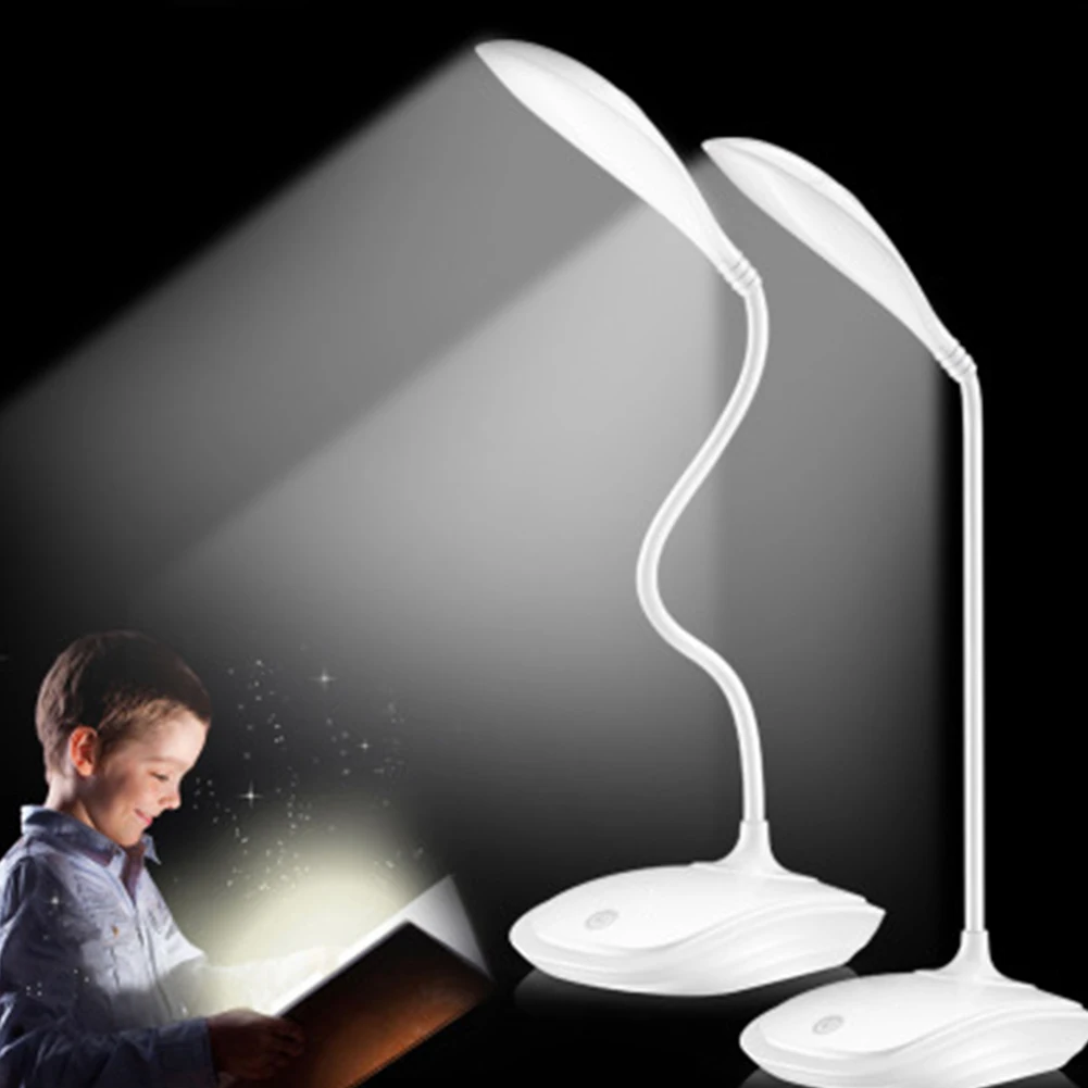 Beste Bureau Lampen Hoge Kwaliteit Verstelbare intensiteit USB Oplaadbaar LED Bureaus Tafellamp Leeslamp Schakelaar Bureau Lampen