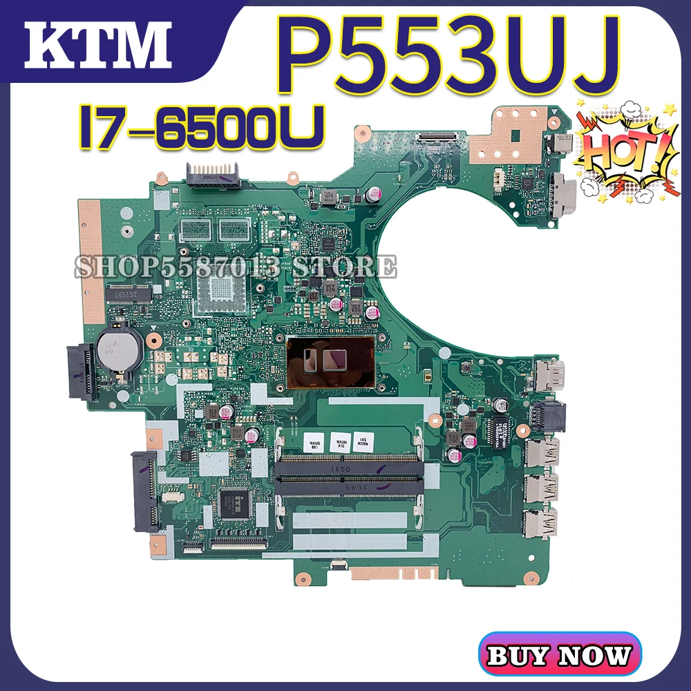 

PE553U for ASUS P553UJ P553UQ P553UA P553U P553UR PRO553U laptop motherboard mainboard test OK I7-6500U cpu 100% test
