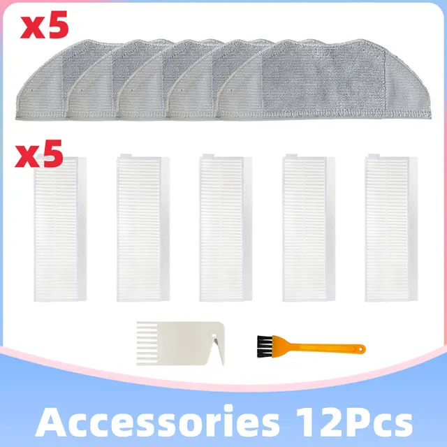 Replacement Main Side Brush Cover Hepa Filter Mop for Xiaomi Mijia Mi Robot Vacuum-Mop Essential G1 MJSTG1 Cleaner Skv4136gl Set K
