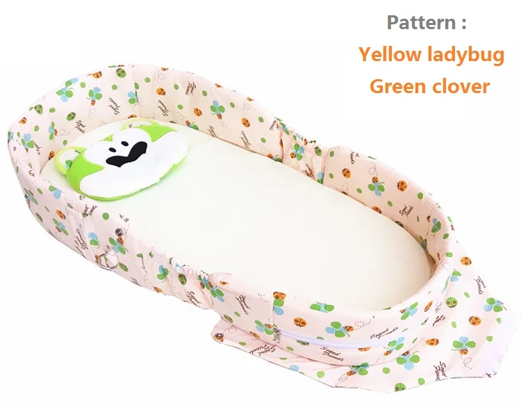 Портативная складная дорожная сумка на плечо для детской кроватки, Подушка для сна для новорожденных, защита на кровать, детская