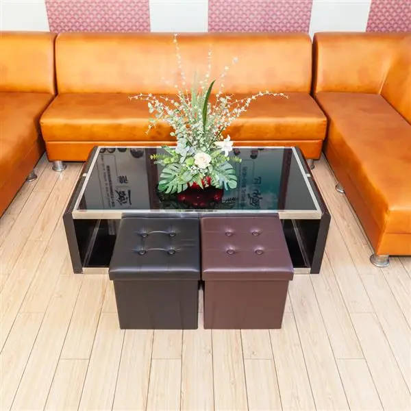 Storage Stool folding chairs Change shoe bench Footstool PVC Leather Square Shape Footstool Storage Stool folding chairs Change shoe bench Footstool PVC Leather Square Shape Footstool