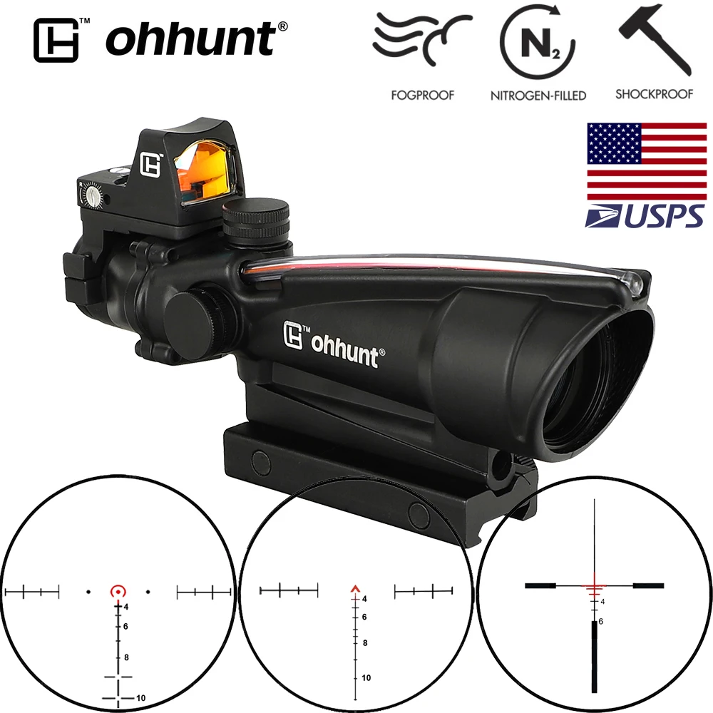 Винтовочный оптический прицел ohhunt 5X35 BDC пуленепробиваемая сетка в форме подковы