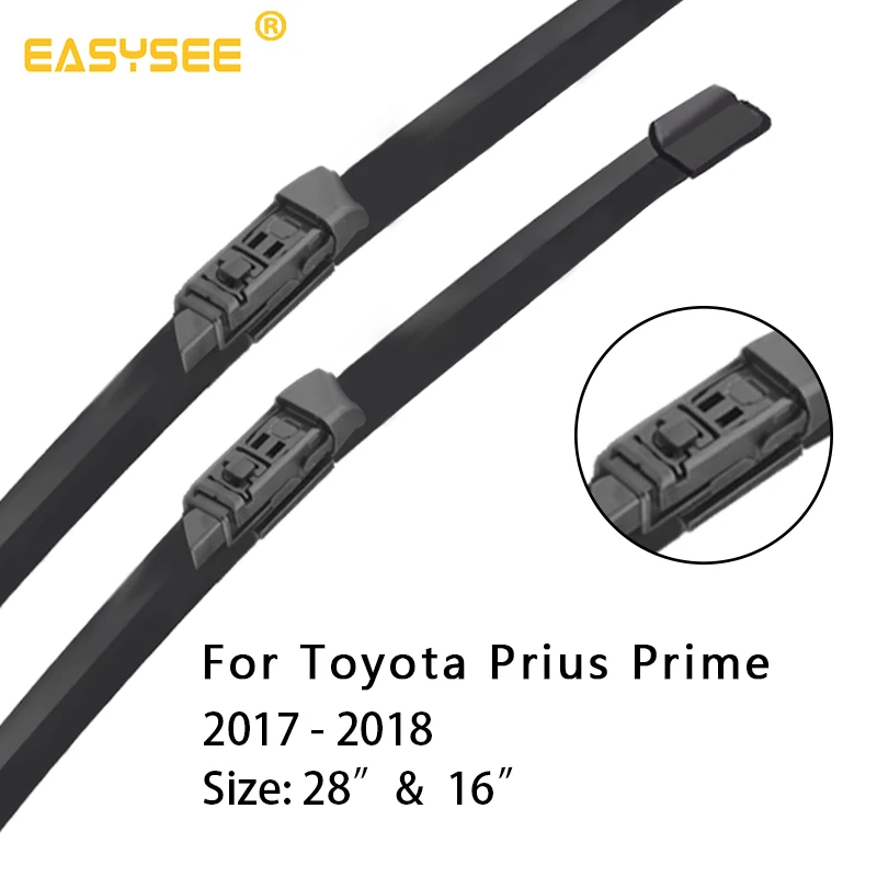 Ветровое стекло стеклоочистителей для Toyota Prius Prime Fit кнопки Arms 2017 2018 28 "и 16" |