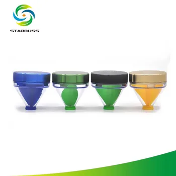 

Wholesale 4 pieces Funnel 50mm Tobacco Grinders Metal Mill for Herbs Weed Crusher Tobacco Cigarette Somke Spice Kitchen Tools