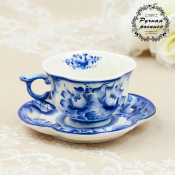 

Tea pair "Rozanova", gzhel, 1207819