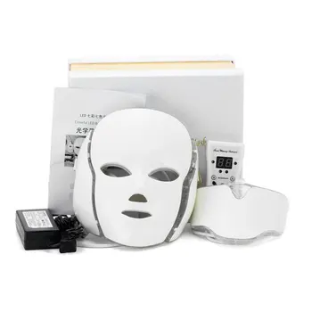 

Led Facial Mask With Neck Skin Rejuvenation Face Care Treatment Beauty Anti Acne Therapy Whitening Instrument