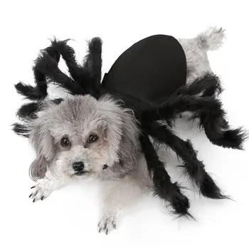 

Halloween Pet Spider Clothes Puppy Cat Horror Simulation Plush Spider Simulation Clothes Transforming Costumes
