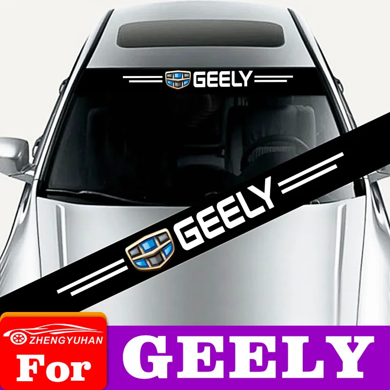 

For Geely Atlas Boyue Emgrand NL-3 Proton X70 Coolray CK1 CK2 CK3 Vision Car Front Rear Windshield Stickers Decal Accessoriess