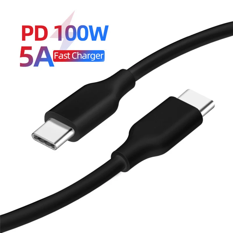 

USB 3.1 Type C to USB C Cable for Samsung S10 Note 10 Fast Charging 5A USB-C Charger Data Transfer Cable for iPad MacBook Pro