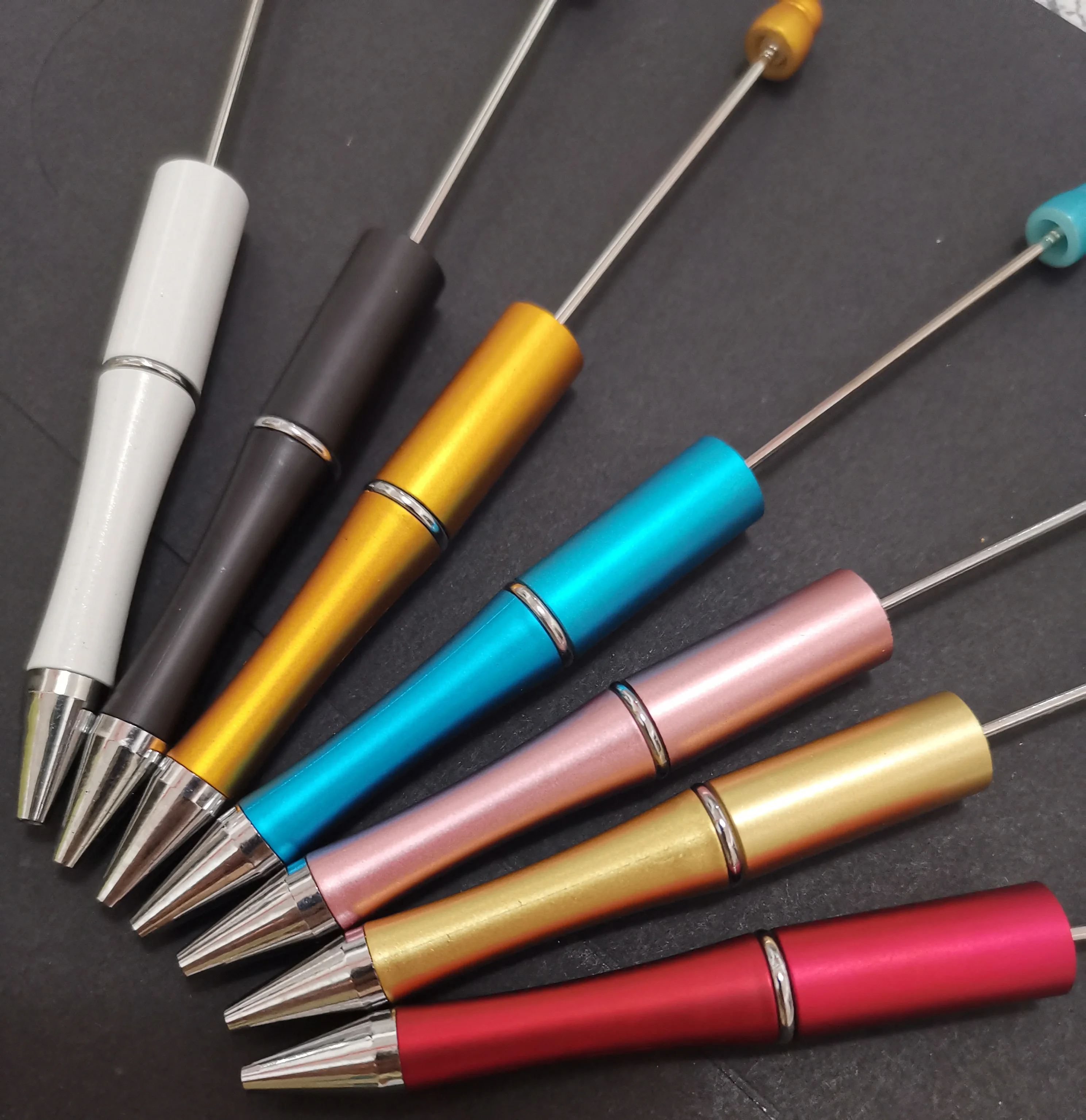 Details about   10X 10Pcs/Lot Plastic Beadable Pen Bead Pens Ballpoint Pen Gift Ball Pen Ki P2J9 