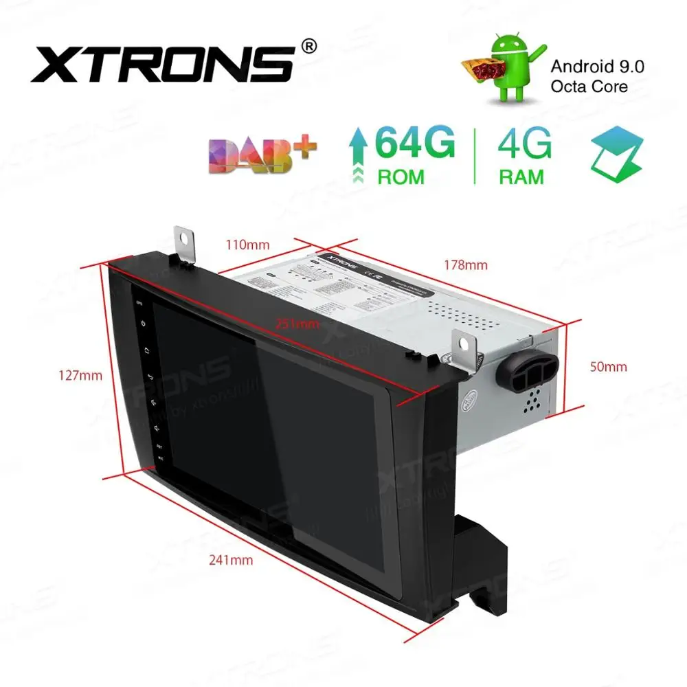 Sale 8" Android 9.0 OS Car Navigation GPS Radio for Mercedes-Benz SLK-Class R171 2004-2011 (SLK200 SLK280 SLK300 SLK350 SLK55 AMG) 5