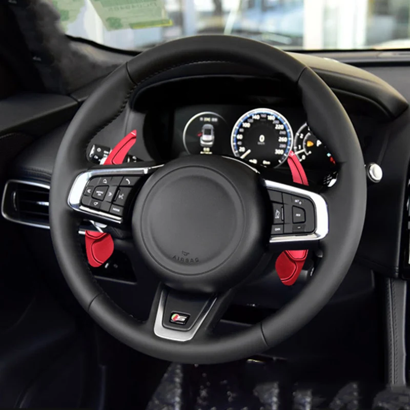 

Car Shift Paddle Decoration Car Interior Steering Wheel Styling Modification Accessories For Jaguar XE XF XJ F-PACE F-TYPE