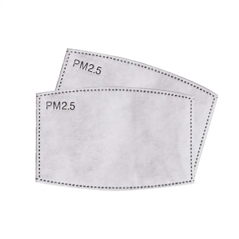 

10/50pcs PM2.5 Filter Paper Anti Haze Mouth Mask Anti dust mask Filter Paper Unisex Mouth-muffle Respirator Protection Mask