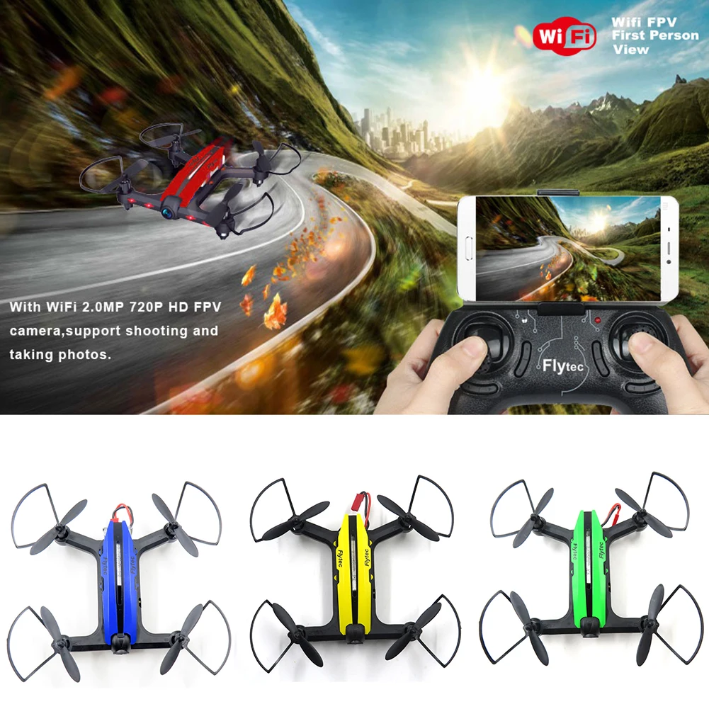 Flytec T18 Wifi FPV мини Дрон RC гоночный Квадрокоптер 720P видео