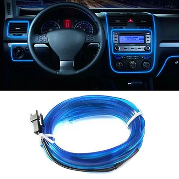 

3meters Light Power cable Strip Blue LED EL Interior Atmosphere Neon Lamp