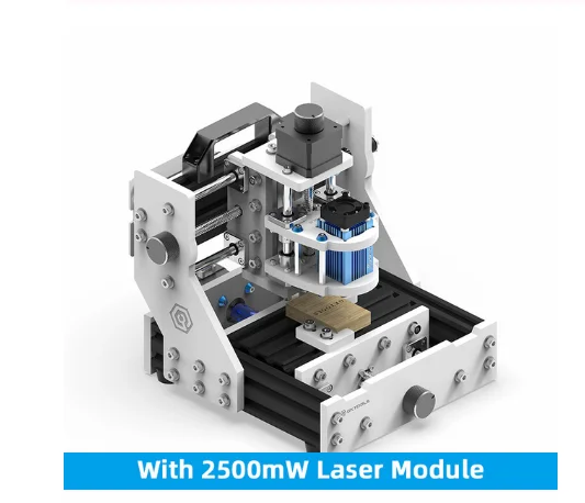 2500 мвт GK мельница M3 лазерный гравировальный станок с ЧПУ 500 МВт 2D 3D деревообрабатывающий станок пластиковые кости стандарт с мотором фрезерный станок - Цвет: with 2500mw Laser