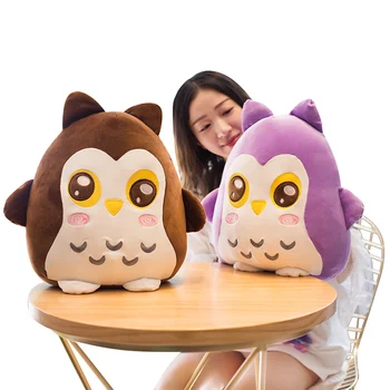 

New Cute creative owl doll plush toy to soothe small doll super sleeping pillow bedroom sofa pillow office nap pillow child gir