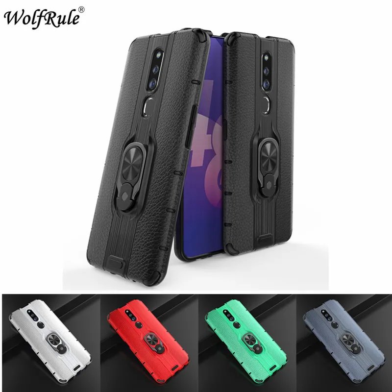 Чехол для Oppo F11 Pro полностью защищающий чехол телефона держатель кольца подставка