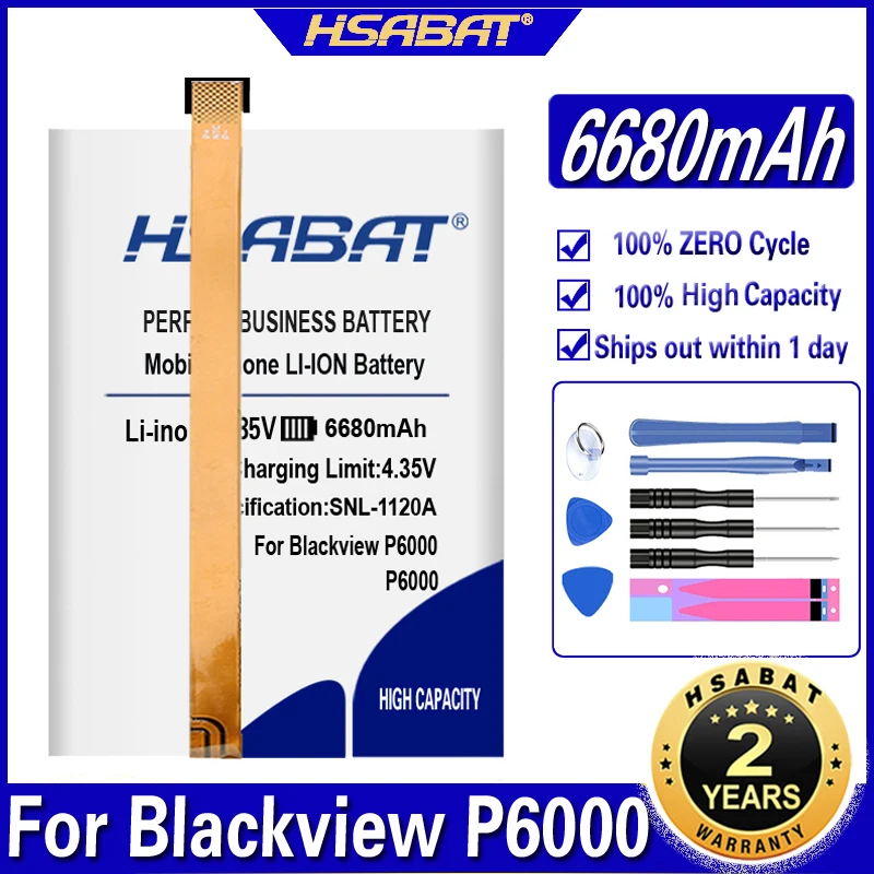 Аккумулятор HSABAT P6000 6680 мА · ч для Blackview | Мобильные телефоны и аксессуары