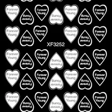 Ультра-тонкий персонаж наклейки для ногтей