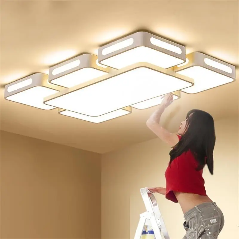 Современный номер светильник Plafonnier Plafon светильники лампа с плафоном Plafondlamp Lampara Techo Luminaria де Teto светодиодный потолочный