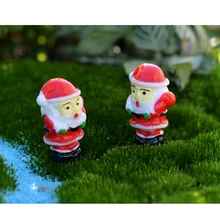 10 шт Миниатюрный Микро бонсай для пейзажа орнамент фея DIY Декор Санта Клаус