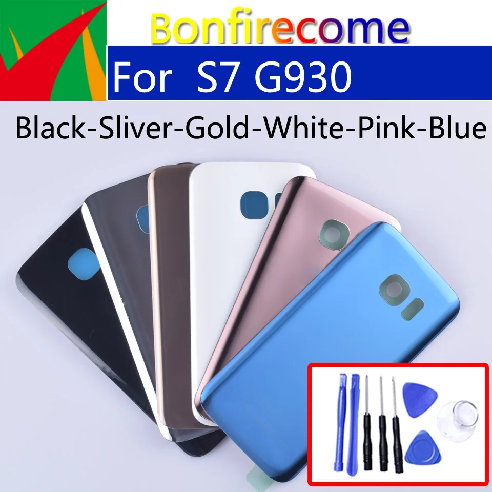 Задняя крышка для аккумулятора S7 Samsung Galaxy G930 G930F G930A задняя корпус двери запасные