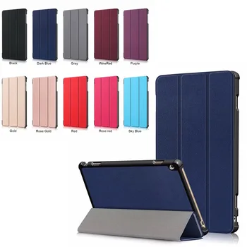 

Folding Tablet Case Cover For Lenovo Tab 4 10 Plus TB-X704N TB-X704F PU Leather Protective Shell/Skin For Lenovo