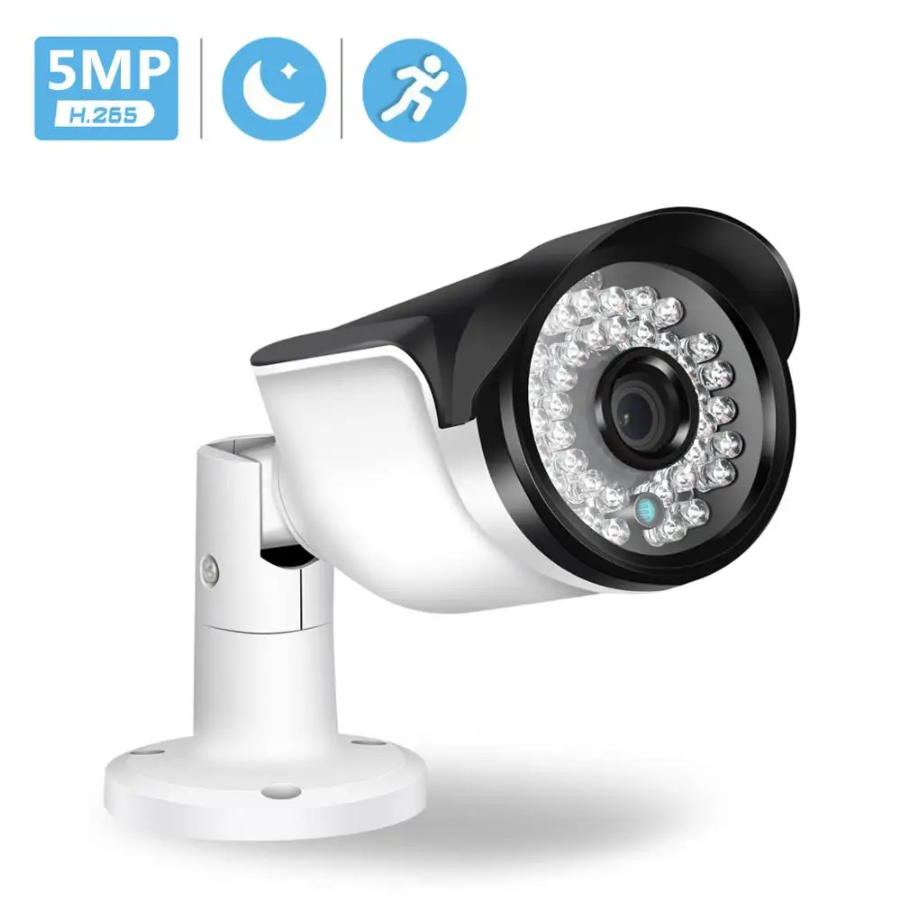 BESDER H.265 IP камера наблюдения 5MP 3MP 2MP Обнаружение движения ONVIF RTSP Bullet наружная CCTV s 36