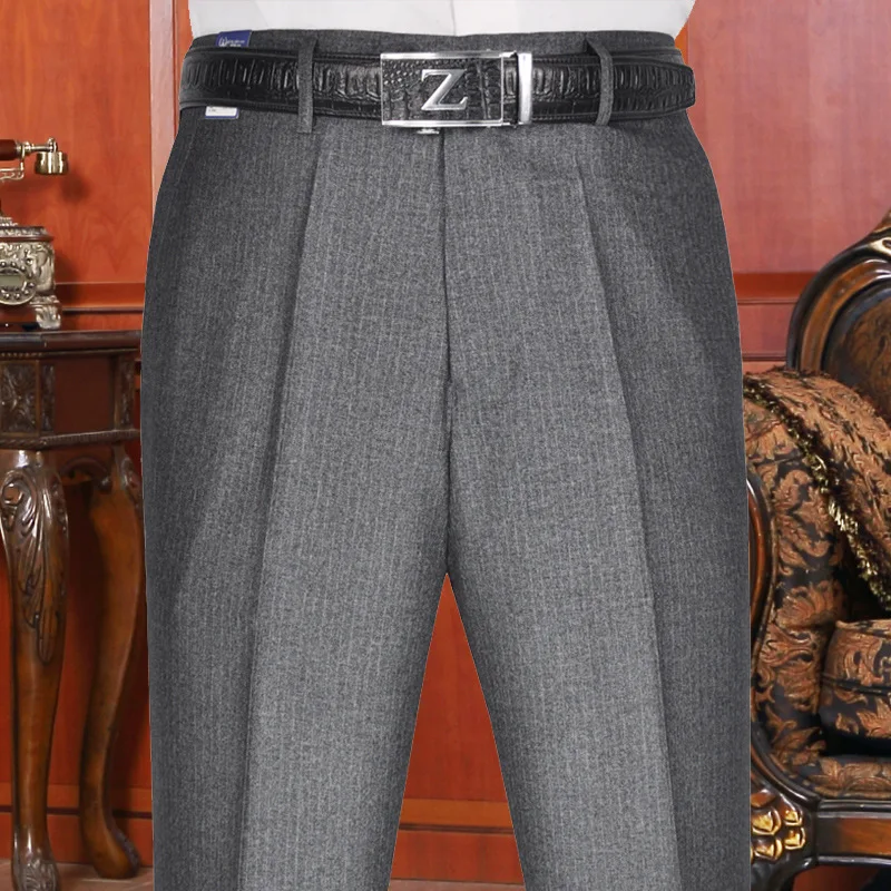 Casual Pants Men's Oversized High Waist Trousers Streetwear Office Male Bottoms