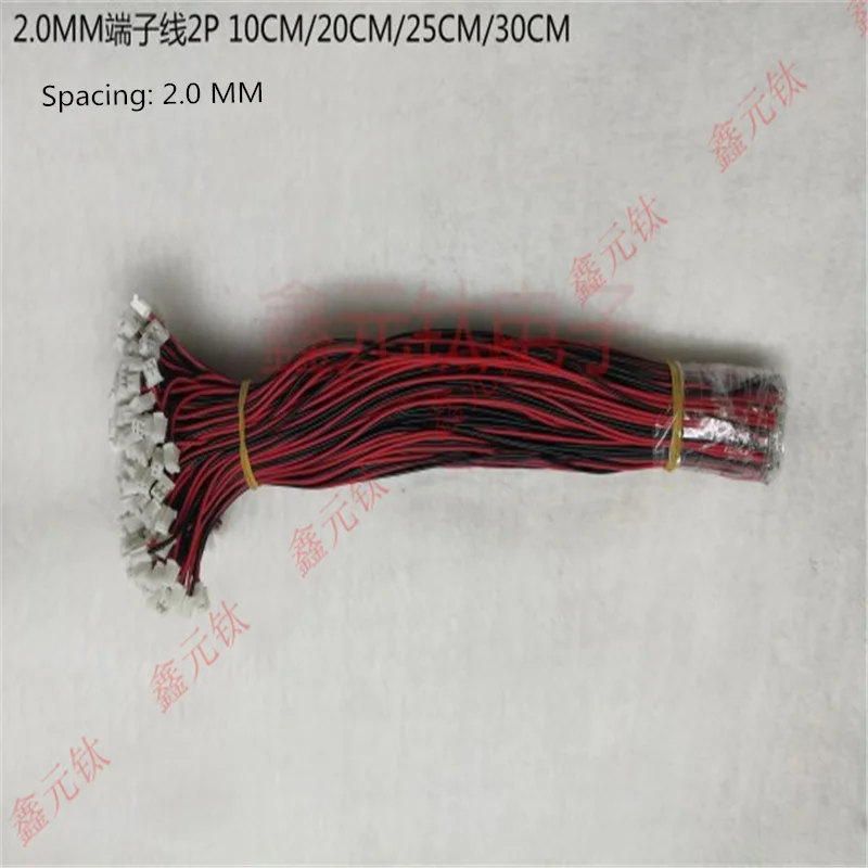 1,25 мм 2,0 мм 2,54 мм Шаг 2pin провода красного и черного цвета 26AWG Высота каблука 10 см, каблук 15 см, 20 см, 30 см электронным пучком 100 шт./лот