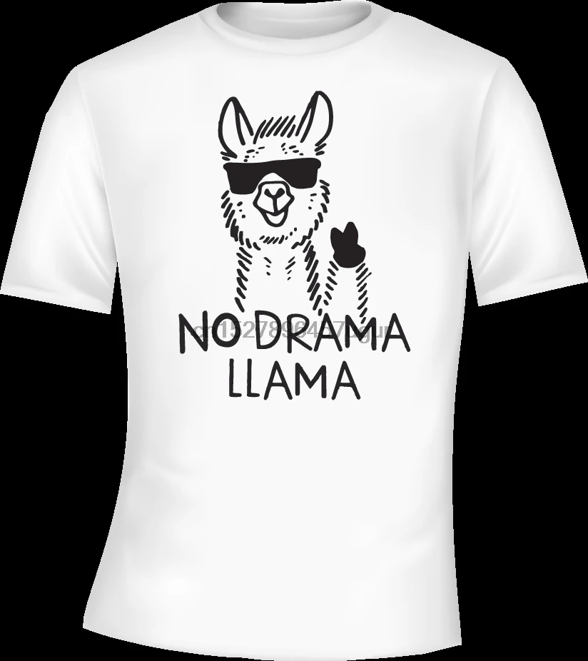 NO DRAMA LLAMA FUNNY KIDS NOVELTY T-SHIRT ALL SIZES XMAS BIRTHDAY L@@K !!!!