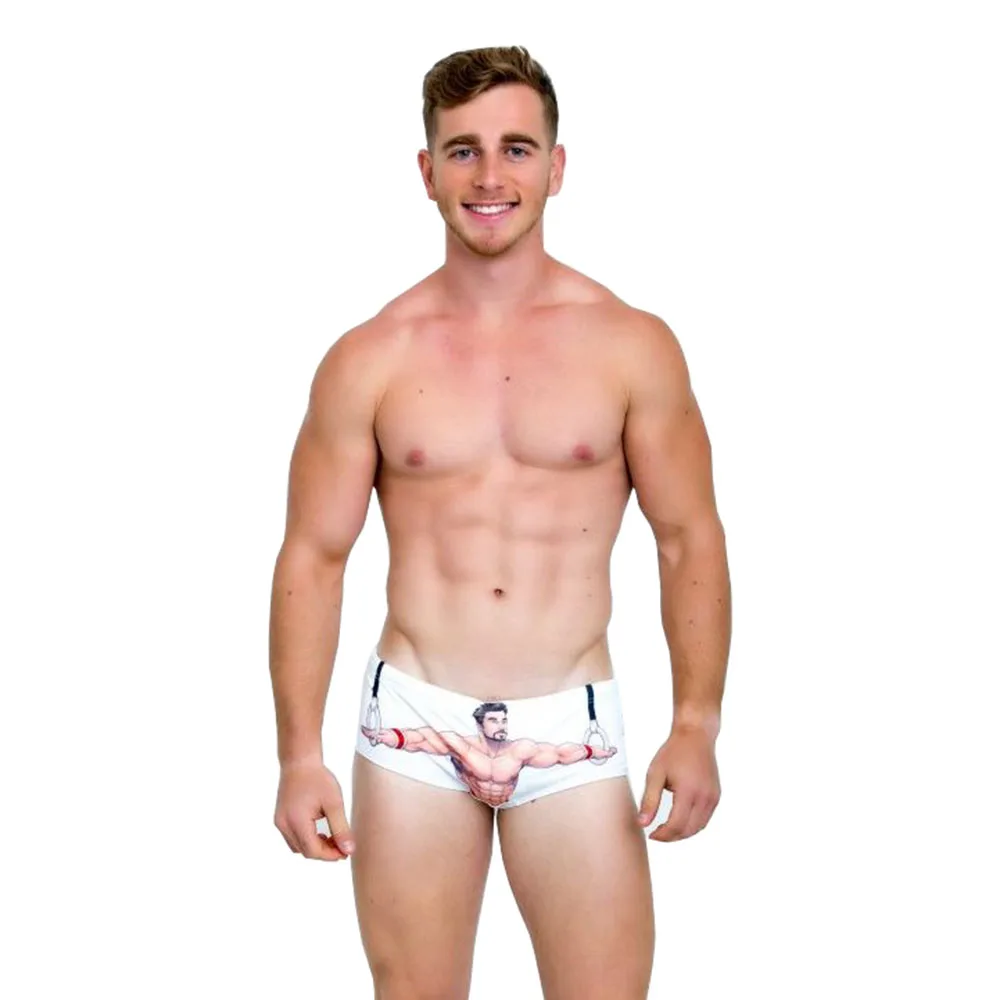 New men swimwear beach shorts swimsuits Men's boxer Surfing Swim pants spa beach bathing slips nylon stretch swimming trunks