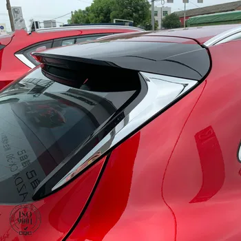 フィットトヨタ C-HR CHR 2016 2017 2018 2019 abs プラスチックアクセサリーテールリアウイングスポイラー装飾トリム 1 個