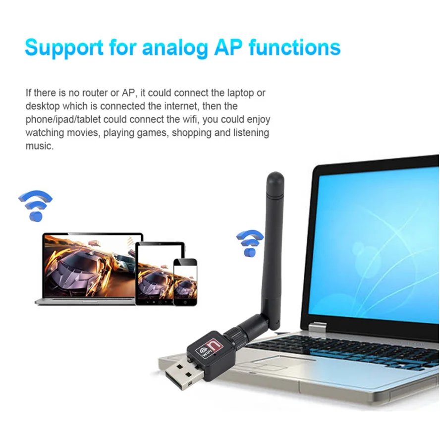 Рисунок 2 - WVVMVV беспроводная Wi-Fi сетевая карта 150M USB 2