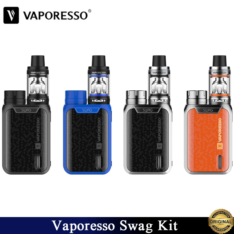 

Original Vaporesso Swag Kit Vape&80W Swag Box Mod NRG SE/Mini Tank 2/3.5ML Atomizer Fit 18650 Battery E-Cigarette Vaporizer Vape