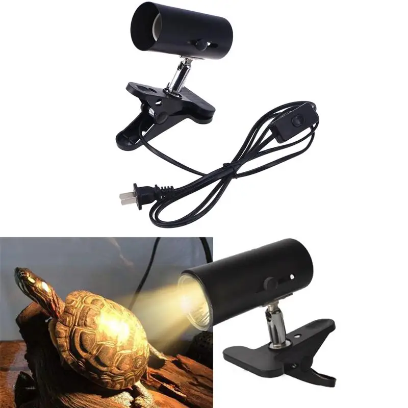 

Reptile Heating Lamp Clip Lamp Reptile Turtle Breeding Lamp With CN Plug No Bulb Concluded