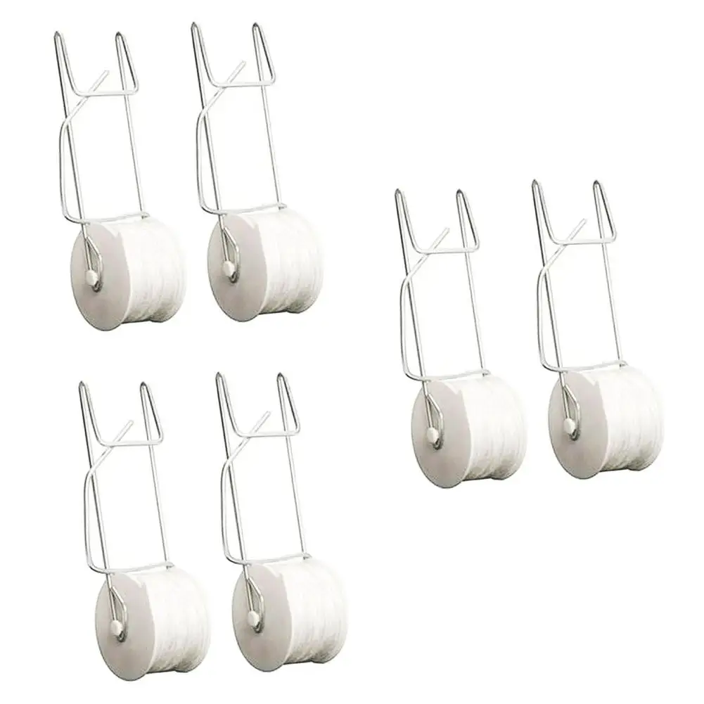 6Pcs Tomato Trellis Roller Hooks Plant Support Kit 15m Rope Greenhouse Garden Tool