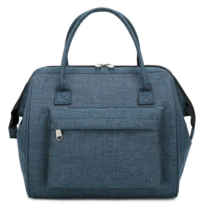 Синий Insulated Oxford Lunch Bag Coolbag Work Picnic Adult Kids Food Storage Lunchbox - Цвет: Синий