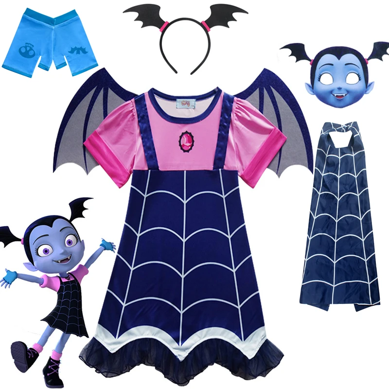 Novo bebê vampiro traje halloween vestido de festa crianças roupas cosplay  vestido dos desenhos animados imprimir para o traje com presente  meninas|Conjuntos de roupas| - AliExpress