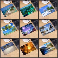 Yuzuoan пляж морские пальмы пейзаж большая акция Россия компьютерный игровой коврик для мыши коврики для мыши для украшения рабочего стола Нескользящий Резиновый Коврик