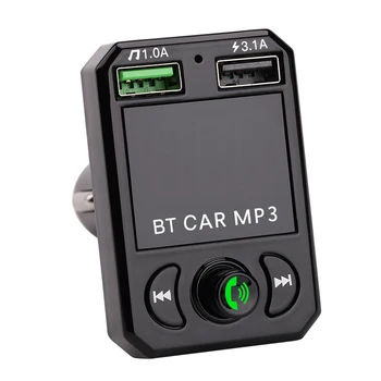 

12-24V Auto Car Mp3 Player Bluetooth Wireless Fm Transmitter Handsfree Radio Music Player USB Charger Adapter Disk LCD Display