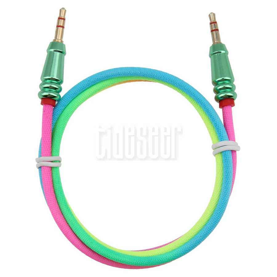 1m Jack 3 5mm Aux Cable Adapter Male to Male Stereo Audio Auxiliary Wire for Xiaomi Car Speaker Headphone MP3 4 AUX Cord 100pcs