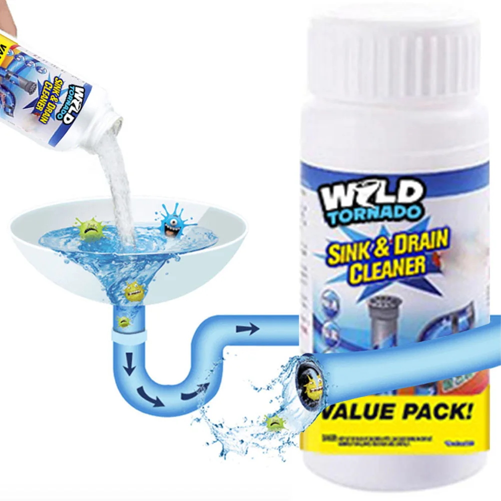 

Powerful Pipe Dredging Agent Powerful Sink Drain Cleaner For Kitchen Sewer Toilet Brush Closestool Clogging Cleaning Tools